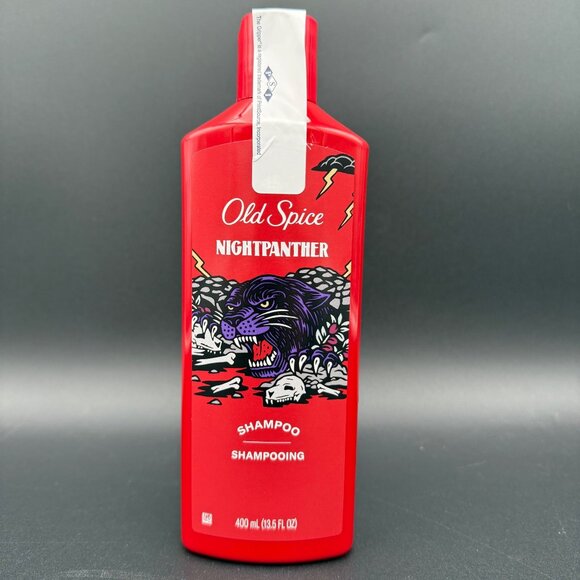 Old Spice Nightpanther Shampoo Discontinued 400 mL 13.5 oz - Picture 1 of 3
